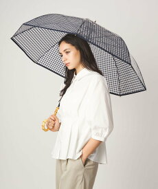UNITED ARROWS green label relaxing チェック ビニール アンブレラ / 雨傘 / レイン ユナイテッドアローズ グリーンレーベルリラクシング ファッション雑貨 傘・長傘 グリーン ネイビー レッド