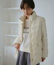 【GREEN DOWN/グリーンダウン】ファー付きダウンミドル丈コート/リンクコーデ