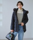 【GREEN DOWN/グリーンダウン】ファー付きダウンミドル丈コート/リンクコーデ