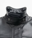 タックポケットハイネックレザーブルゾン / Tuck Pocket High-Neck Leather Blouson