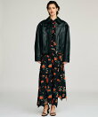 タックポケットハイネックレザーブルゾン / Tuck Pocket High-Neck Leather Blouson