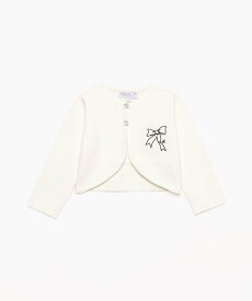 agnes b. ENFANT LS43 E BOLERO キッズ リボン刺繍ボレロ アニエスベー トップス カーディガン ホワイト【送料無料】