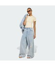 【公式】アディダス adidas 返品可 アディダス ケアベア ハイライズ ワイドレッグ デニム パンツ