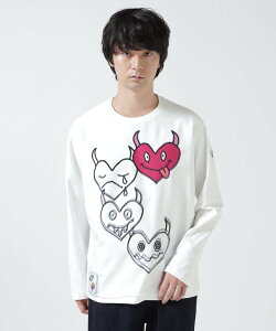 B'2nd TRIPPY ART(�g���b�s�[�A�[�g)ONI HERTS 3D L/S TEE �r�[�Z�J���h �g�b�v�X �J�b�g�\�[�ET�V���c �z���C�g�y���������z