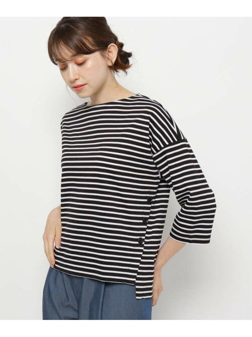 World Online Store サイドボタンボーダープルオーバー Rakuten Fashion 楽天ファッション 旧楽天 ブランドアベニュー Bh4096