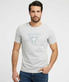 【SALE／40%OFF】GUESS (M)Geo Triangle Logo Tee ゲス トップス カットソー・Tシャツ グレー ブラック ホワイト イエロー