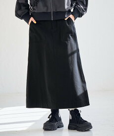 ROPE' PICNIC R コットンツイルAラインスカート ロペピクニック スカート その他のスカート ブラック ベージュ カーキ【送料無料】