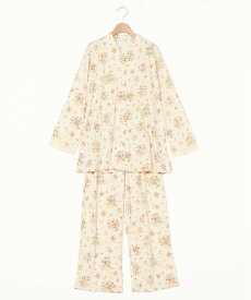 【SALE／40%OFF】KID BLUE (W)24ローズブーケN 長袖パジャマ キッドブルー インナー・ルームウェア パジャマ ホワイト ブルー【送料無料】