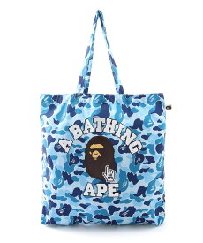 A BATHING APE BAPE CAMO GO APE POINTER COLLEGE TOTE BAG BAPEC ア ベイシング エイプ バッグ トートバッグ ブルー グリーン ピンク ネイビー【送料無料】