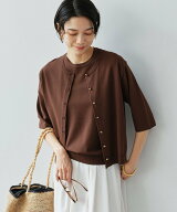 UNITED ARROWS green label relaxing ハーフスリーブ ニット カーディガン ウォッシャブル 接触冷感 UVカ…