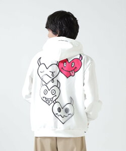 B'2nd TRIPPY ART(�g���b�s�[�A�[�g)ONI HERTS 3D ZIP SWEAT PARKA �r�[�Z�J���h �g�b�v�X �p�[�J�[�E�t�[�f�B�[ �z���C�g�y���������z