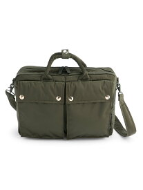 MACKINTOSH 公式【MACKINTOSH×PORTER】 2WAY BRIEFCASE マッキントッシュ バッグ ショルダーバッグ ブラック カーキグリーン【送料無料】
