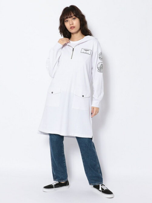 Avirex ジップ フーディ ワンピース Ah Zip Hoodie One Piece Rakuten Fashion 楽天ファッション 旧楽天ブランドアベニュー Bg9097