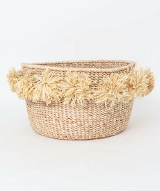 【SALE／50%OFF】URBAN RESEARCH Indego Africa Natural Pom Basket アーバンリサーチ インテリア・生活雑貨 その他のインテリア・生活雑貨 ホワイト【送料無料】