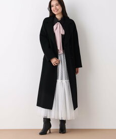 【SALE／30%OFF】PINKY&DIANNE ストール付きベルテッドリバーコート ピンキー アンド ダイアン ジャケット・アウター その他のジャケット・アウター ブラウン ブラック レッド【送料無料】