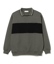 【SALE／60%OFF】B:MING by BEAMS B:MING by BEAMS / ポロ襟 裏起毛 ビッグシルエット スウェット シャツ ビームス アウトレット トップス スウェット・トレーナー ホワイト グレー