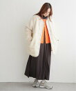 リブカットソーワンピース