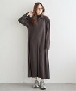 リブカットソーワンピース