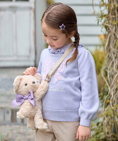 【SALE／40%OFF】ANY KIDS ぬいぐるみ抱っこポシェット エニィ バッグ ショルダーバッグ ネイビー