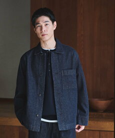 【SALE／25%OFF】UNITED ARROWS green label relaxing デニム カバーオール ユナイテッドアローズ グリーンレーベルリラクシング ジャケット・アウター カバーオール・ワークジャケット ネイビー グレー【送料無料】