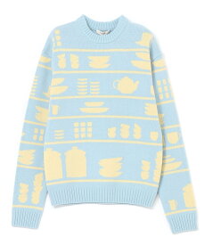 【SALE／50%OFF】JW ANDERSON CROCKERY JACQUARD JUMPER ジェイ ダブリュー アンダーソン トップス ニット ブラック ブルー【送料無料】