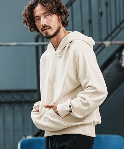 felkod mpa3931-Pigment Dyed Barcode Embroidered Sweat Parka �p�[�J�[ �J���r�I �g�b�v�X �p�[�J�[�E�t�[�f�B�[ �u���b�N �l�C�r�[ �z���C�g�y���������z