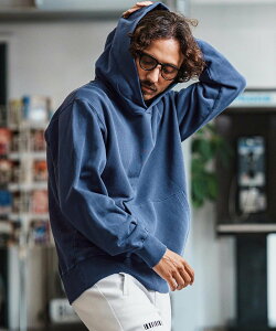 felkod mpa3931-Pigment Dyed Barcode Embroidered Sweat Parka �p�[�J�[ �J���r�I �g�b�v�X �p�[�J�[�E�t�[�f�B�[ �u���b�N �l�C�r�[ �z���C�g�y���������z