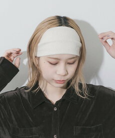 SMELLY リブワイドヘアバンド スメリー ヘアアクセサリー カチューシャ・ヘアバンド