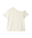 アシンメトリーネックTシャツ