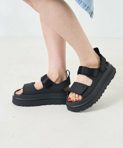 UGG W GOLDENGLOW[23.0cm~24.0cm�W�J] �t���[�N�X�X�g�A �V���[�Y�E�C �T���_�� �x�[�W�� �u���b�N�y���������z