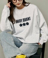 【SALE／5%OFF】MARY QUANT 別注 ドット柄 刺繍 ロゴ 裏起毛 スウェット 限定展開 フリークスストア トッ…
