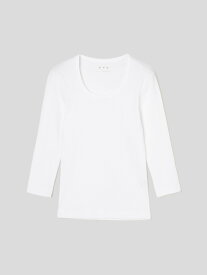 three dots Jessica 3/4sleeve スリードッツ トップス カットソー・Tシャツ ブラック ホワイト ネイビー グレー【送料無料】