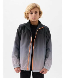 【SALE／34%OFF】GAP (K)リサイクル ウィンドブレーカー (キッズ) ギャップ ジャケット・アウター ブルゾン・ジャンパー グレー グリーン ブルー ブラック