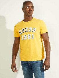 【SALE／50%OFF】GUESS (M)Academy Tee ゲス トップス カットソー・Tシャツ イエロー ブラック ネイビー ホワイト パープル