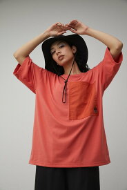 AZUL BY MOUSSY 【SUNBEAMS CAMPERS】BIG POCKET TEE アズールバイマウジー トップス カットソー・Tシャツ ホワイト ブラック オレンジ【送料無料】