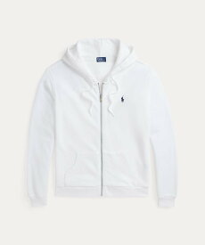 POLO RALPH LAUREN コットン フリース フルジップ フーディ ラルフローレン トップス パーカー・フーディー ホワイト【送料無料】