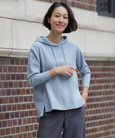 【SALE／40%OFF】J.PRESS LADIES L Smooth ニット パーカー ジェイプレス トップス パーカー・フーディー ネイビー ブルー ピンク【送料無料】