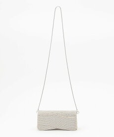 GRACE CONTINENTAL ラインストーンクラッチバッグ グレースコンチネンタル バッグ クラッチバッグ ブラック シルバー【送料無料】