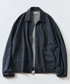 【SALE／10%OFF】FREAK'S STORE Relax Fit ジップアップ デニムジャケット/ブルゾン 【限定展開】 フリークスストア ジャケット・アウター ブルゾン・ジャンパー ブラック ブルー ネイビー【送料無料】