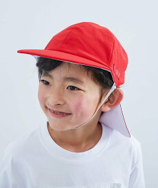 devirock 気化熱のチカラでひんやり UVカット あご紐が取り替えやすい 形がえらべる赤白帽 25SS デビロック 帽子 その他の帽子