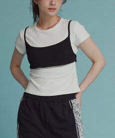 W:Huku ソフトタッチツイルロングストラップビスチェ フーク トップス ベスト・ジレ ホワイト グレー ブラウン ブラック【送料無料】