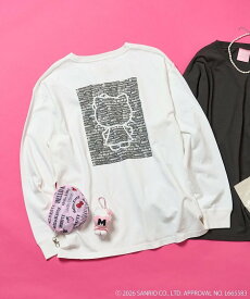 【SALE／50%OFF】FREAK'S STORE "HELLO KITTY" 総柄プリントロンT フリークスストア トップス カットソー・Tシャツ レッド グレー ホワイト
