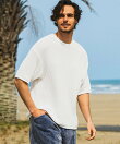 1PIU1UGUALE3 RELAX リラックスサマーニットクルーネックTシャツ