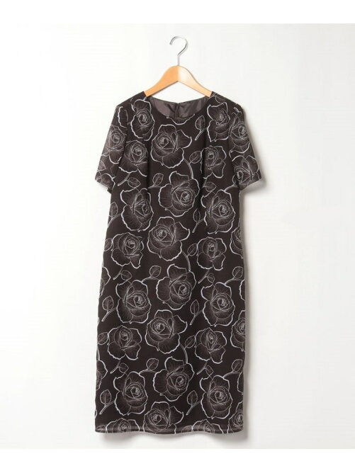 Guest Joconde ローズ柄プリントボイル キャップスリーブワンピース Rakuten Fashion 楽天ファッション 旧楽天ブランドアベニュー Bf8101
