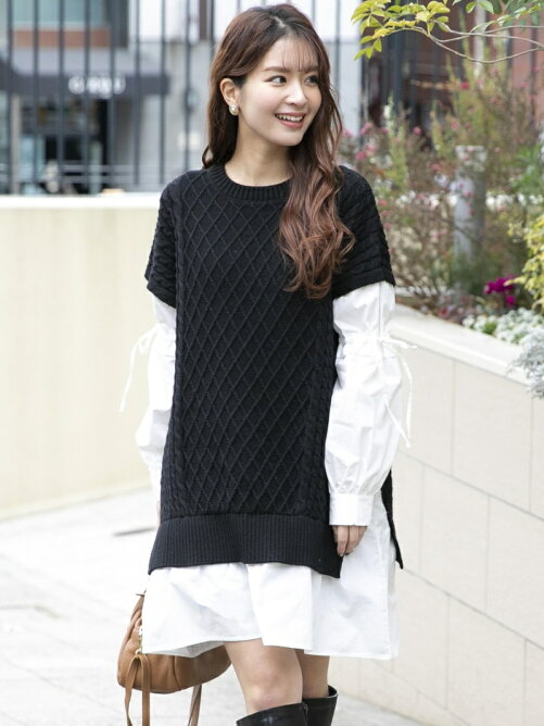 Vicky ニットベストドッキングシャツチュニックワンピース Rakuten Fashion 楽天ファッション 旧楽天 ブランドアベニュー Cc6101