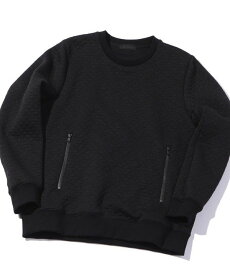 【SALE／50%OFF】MEN'S BIGI 【H.I.P. bySOLIDO】18ゲージダブルジャガードプルオーバー メンズ ビギ トップス カットソー・Tシャツ ブラック【送料無料】