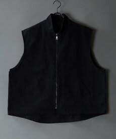 【SALE／10%OFF】HALHAM ベスト メンズ ダック ワイドシルエット シンプル ワーク シトリー トップス ベスト・ジレ ベージュ ブラック【送料無料】