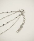 【 金属アレルギー対応 】 ビジュー 2連チェーンブレスレット