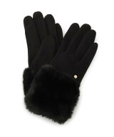 【SALE／19%OFF】grove リストオーバーフェイクファー杢調グローブ グローブ ファッション雑貨 手袋 グレ…