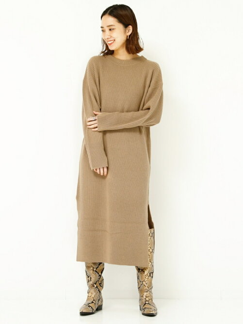 Tomorrowland ウールリブ ラウンドネックワンピース Rakuten Fashion 楽天ファッション 旧楽天ブランドアベニュー Bu4102